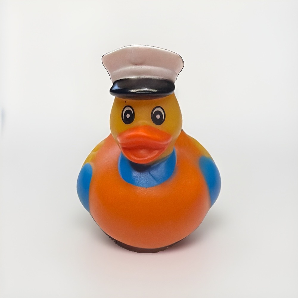 Rubber Duck Traffic Cop Decor Car Home Office Approx 2"